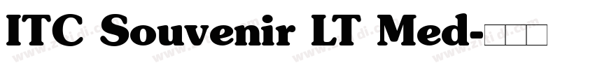 ITC Souvenir LT Med字体转换